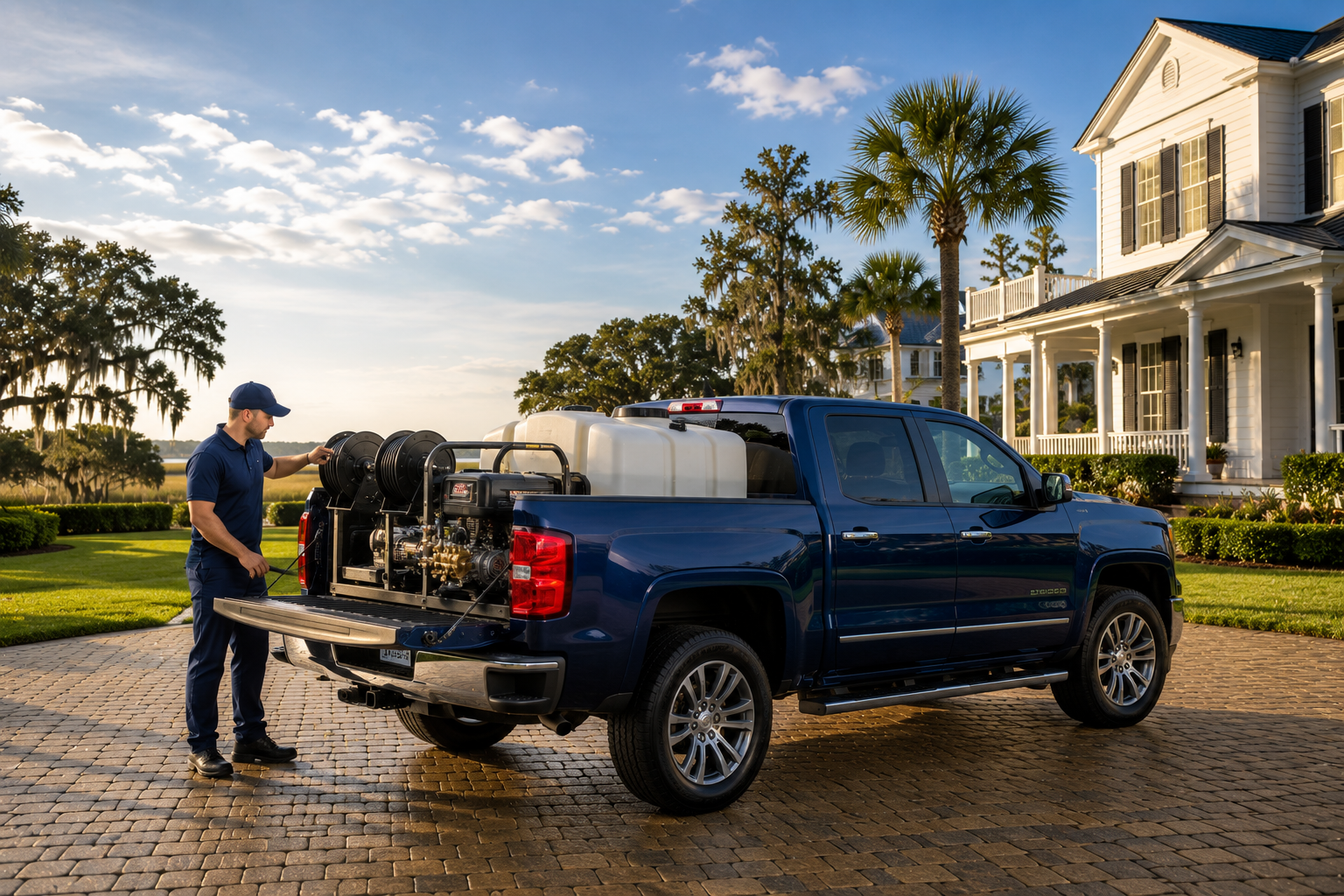 Coastal Empire Wash Company truck and equipment